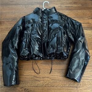 black pretty little thing puffer jacket